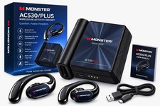 Monster AC530 PLUS Wireless Bluetooth Earbuds Ear Hook Headset Deep Bass HD Call picture