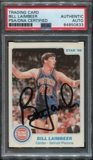 PISTONS BILL LAIMBEER signed autographed 1985-86 STAR CO. CARD PSA/DNA VINTAGE picture