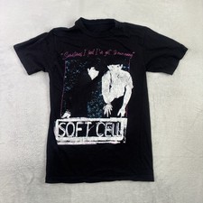 Soft Cell 2026 North American Tour Black Short Sleeve Graphic Shirt Men's Small picture