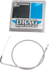 DRAG SPECIALTIES - Stainless Braided Throttle Cable 39.5
