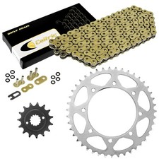 Gold O-Ring Drive Chain & Sprocket Kit for Kawasaki KLR650 Kl650A Kl650E 90-16 picture