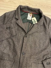 NWT Relwen Men’s Heritage Trap Blazer Birdseye Brown Size M picture