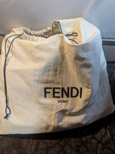 Fendi Monogram Black Brown Men's Backpack Adjustable Straps Inner Pockets Zip picture