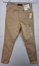 Lot of 2 Aeropostale 00S Tan Seriously Stretchy High-Waisted Uniform Jegging NWT picture
