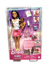 BARBIE SKIPPER  BABYSITTERS INC BEDTIME SET BRUNETTE SLEEPY BABY DOLL CRIB picture