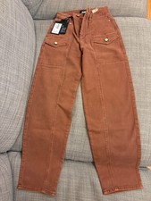 AUTHENTIC NEW WITH TAGS PAIGE JEANS ALEXIS SIZE 23 MADE IN TURKEY COLOR BRUNETTE picture