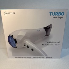 InStyler Turbo Ionic Hair Dryer in White 2000 watts Dries 2x Faster picture