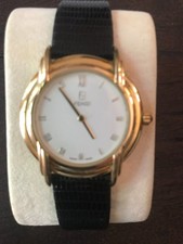 Vintage Fendi 300G Swiss Quartz Watch Original Black Lizard Strap Good $370 picture