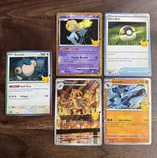  Pokemon 30th anniversary TCG cards 5x lot  picture