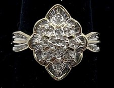 10k Yellow Gold Ring with Natural Diamonds picture
