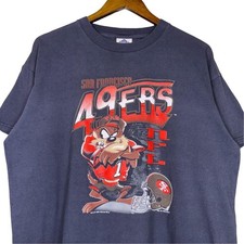 Vintage San Francisco 49ers Taz Looney Tunes navy color T-shirt VK17269 picture