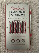 Vintage Chadwick Magic-Brain Calculator - w/ Stylus picture