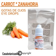  2 PCS ZANAHORIA GOTAS DE OJO / EYE DROPS  CARROT CASA BOTANICA picture