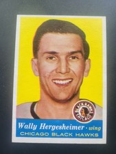 1957-58 Topps Chicago Blackhawks Wally Hergesheimer #33 Vintage ExMt+  picture