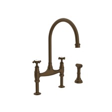 Perrin and Rowe Georgian Era 1.5 GPM Widespread Bridge Kitchen Faucet - Includes picture