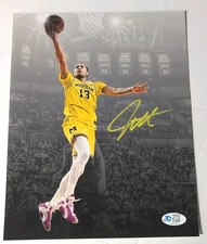 Jett Howard Yellow Ink Auto Autograph 8x10 Photo Signed Magic Michigan  picture