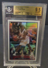 2003-04 Topps Chrome #114 Chris Bosh Refractor Rookie RC BGS 9.5 Gem Mint picture