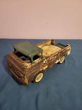 NYLINT Vintage Pressed Steel Ford Pickup Truck Toy White/Green Made in the USA  picture