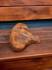 Antique C.1900 Garford Bicycle Leather Seat Saddle 8 1/2