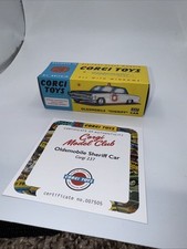 Corgi Toys #237 Oldsmobile Sheriff’s Car – Mint Re-Issue -  USA picture