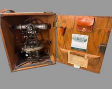 Vintage K&E Keuffel & Esser Co. Skyline Inc. Surveyor Transit Level w Oak Case picture