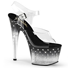 PLEASER STARDUST-708T Clear/Black 7