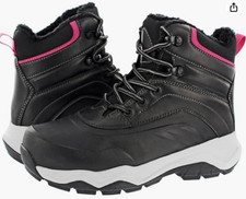 NEW Khombu Women's Riley Black Cushioned Footbed Winter Shell Boots picture