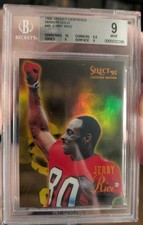 1995 Pinnacle Select Certified Mirror Gold Jerry Rice #49 BGS 9. 49ers GOAT picture