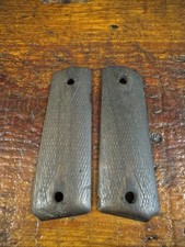 Colt 1911 WW1 Double Diamond Checkered Walnut Grips WW1 Remington UMC Comp Usgi picture