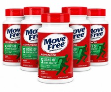 New 5 Pack Move Free Advanced Joint Health MSM Glucosamine 120 Tablets Each picture