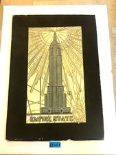 Original 1931 Empire State Building Brochure Book Art Deco Architecture picture