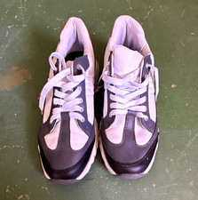 Hermès Men’s Low Top Lace-Up Athletic Sneakers, Colorblock White Gray Brown picture