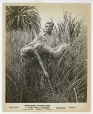 Marion Michael 1958 Liane Jungle Goddess 8x10 Original Pulp Photo Hardy Kruger picture