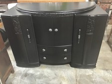 1940s French Art Deco Sideboard in Black picture