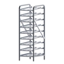 Winco ALCR-9 Reinforced Aluminum Heavy Duty 9-Tier Can Storage Rack picture