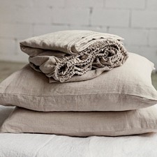 100% French Linen SHEET SET,4pcs,Super King,King,Queen,Double,Single,Many Colors picture
