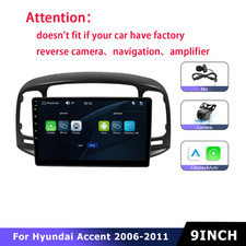 Carplay Android Auto Radio Stereo For Hyundai Accent 2006-2011 Linux System Cam picture