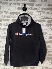 NWT Champion Kids' Signature Fleece Hoodie - Black - Size MEDIUM picture
