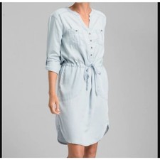 Prana chambray abbey cinch waist dress picture