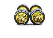 CRAGARS (B) 1:64 Custom Wheel Sets Rubber Tires for Diecast Wheel Swaps picture