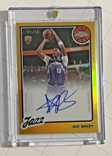 2025-26 Topps Chrome Update Ace Bailey GOLD 05/50 ON CARD RC Auto picture