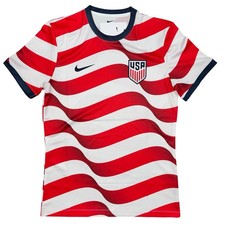 Nike USMNT USA 'Flag Stripes' Mens Soccer Short-Sleeve Top Sz S M 2XL JU1495-133 picture