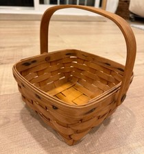 Vintage Longaberger  1998 Moving Handle Square Basket picture