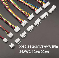 5Sets JST XH2.54 Wire Cable Connector 2-8Pin Male Female Plug 26AWG 10/20cm picture