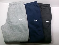 Nike Fleece jogger leg athletic pants Ribbed Cuff Drawstring 3 pockets 1 w Snap picture