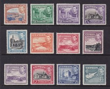 CYPRUS 1938-51 KGVI Pictorials selection MH/* (CV £95+) picture