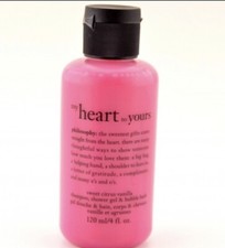 NEW SEALED PHILOSOPHY 4 OZ SHAMPOO SHOWER GEL BUBBLE BATH MY HEART TO YOURS picture