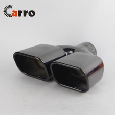 Burn Black Dual Muffler Tip Square 2.4