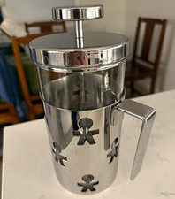 Alessi GIROTONDO Stainless Steel & Glass French Press, 8 Cup, Silver/Clear picture