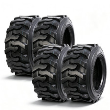 4PC 12-16.5 Skid Steer Tires 12x16.5 SKS Heavy Duty 12PR Tubeless 12 16.5 Bobcat picture